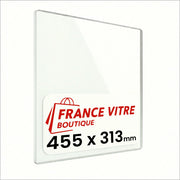 455 x 313 x 4 mm - Vetro per stufa a legna - vetro camino di ricambio - vetro per caminetto resistente al fuoco - France Vitre