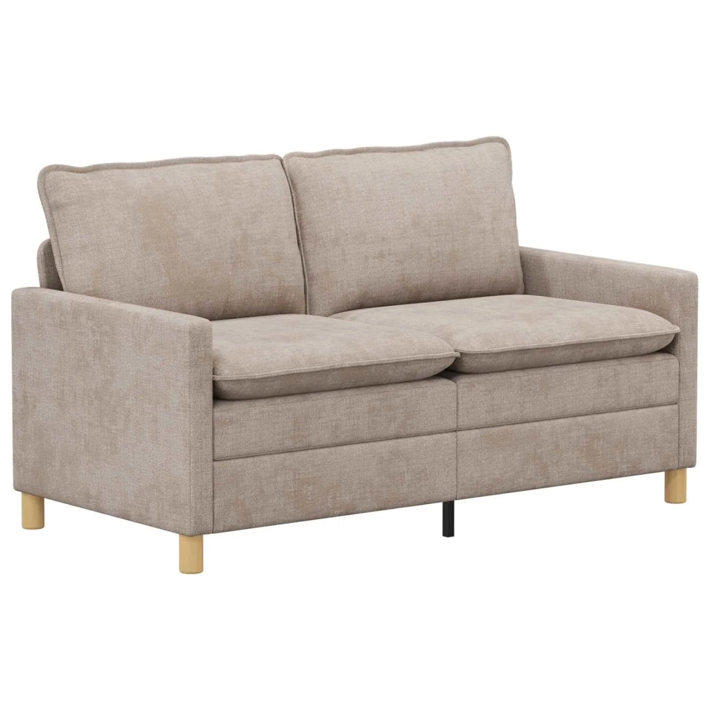 Set di divani 2 pcs Beige Poliestere 3417089