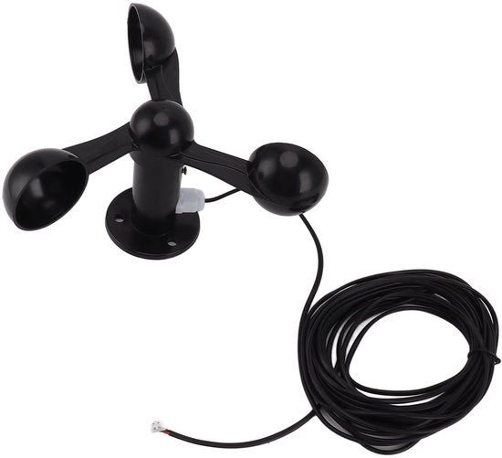 Sensore di Anemometro 3 canali - Detezione della Velocità del Vento - Impermeabile - Installazione Facile - Antinterferenza - Misura 360 gradi - Misuratore della Velocità del Vento