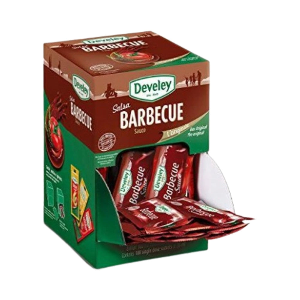 Develey salsa barbecue box monoporzioni bustine 100x20 ml
