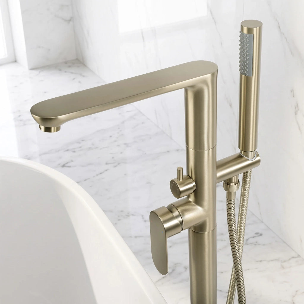 Rubinetto Indipendente Rea Logan Brush Gold