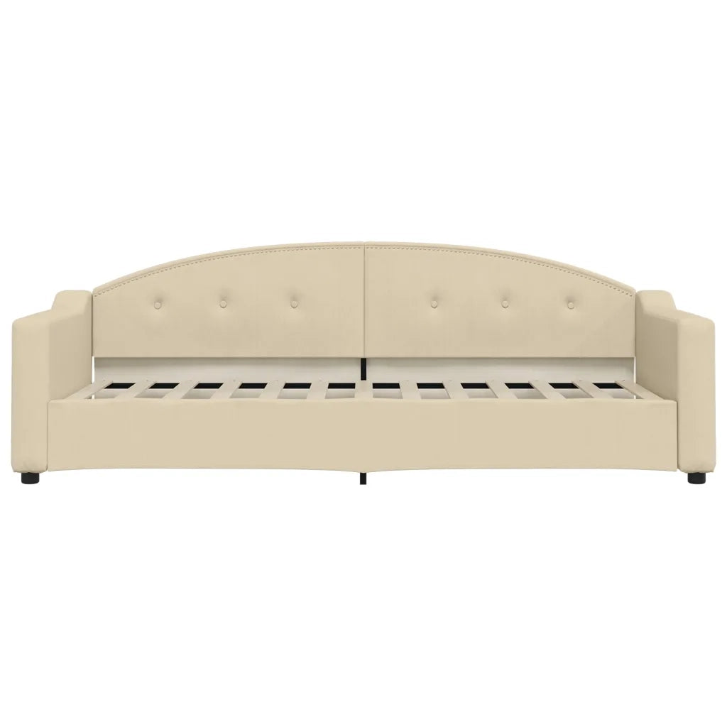 Divano letto | Sof¨¤ letto | Letto singolo Estraibile Crema 80x200 cm Tessuto