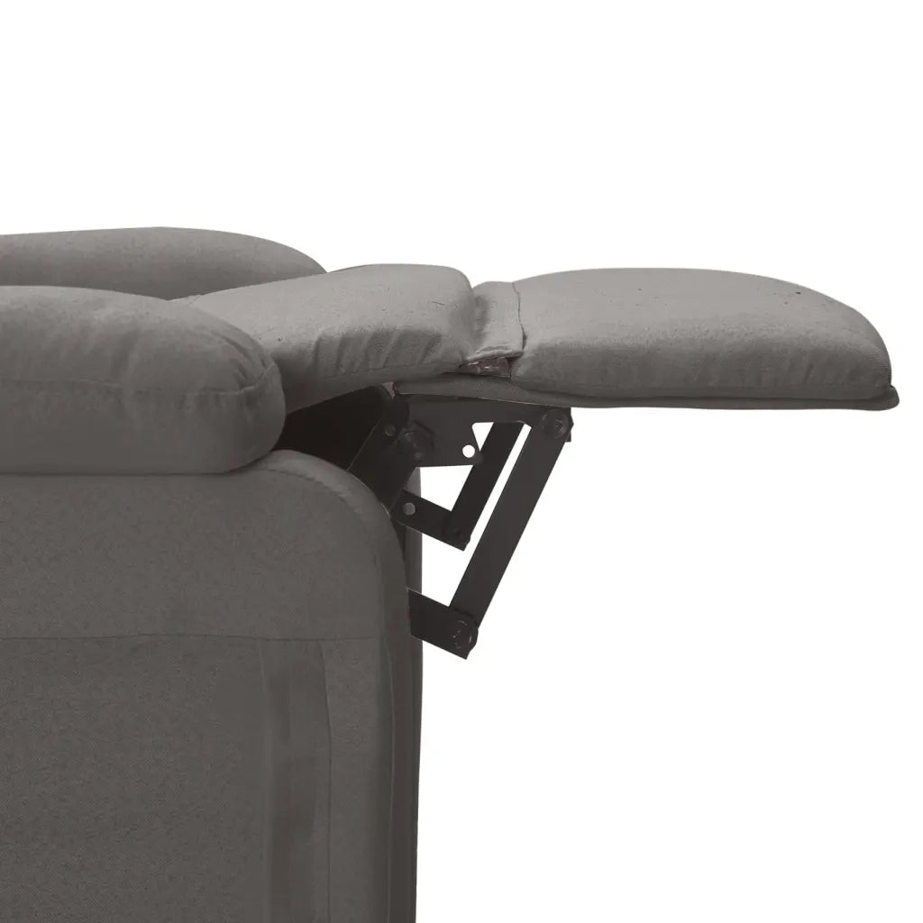 Poltrona Massaggiante Elettrica Grigio Scuro in Tessuto 3073695