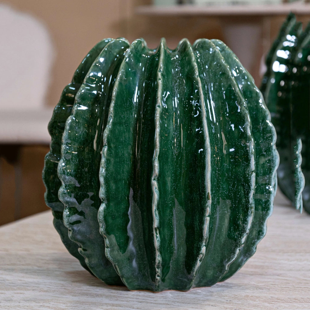 Fafamofa, Vaso Disegno con Cactus, Verde