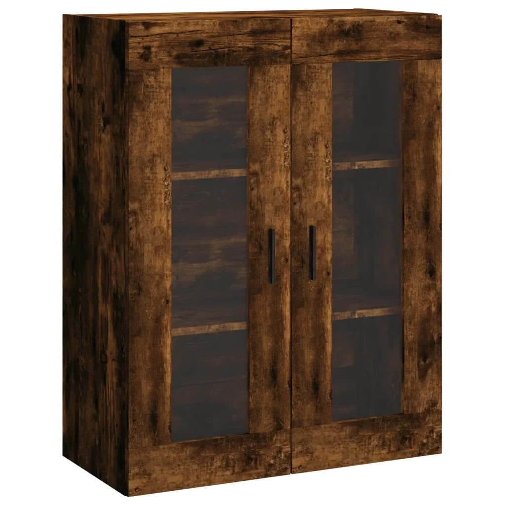 Credenza | Madia | Buffet da pranzo | Armadio da pranzo Rovere Fumo 69,5x34x180 cm in Legno Multistrato