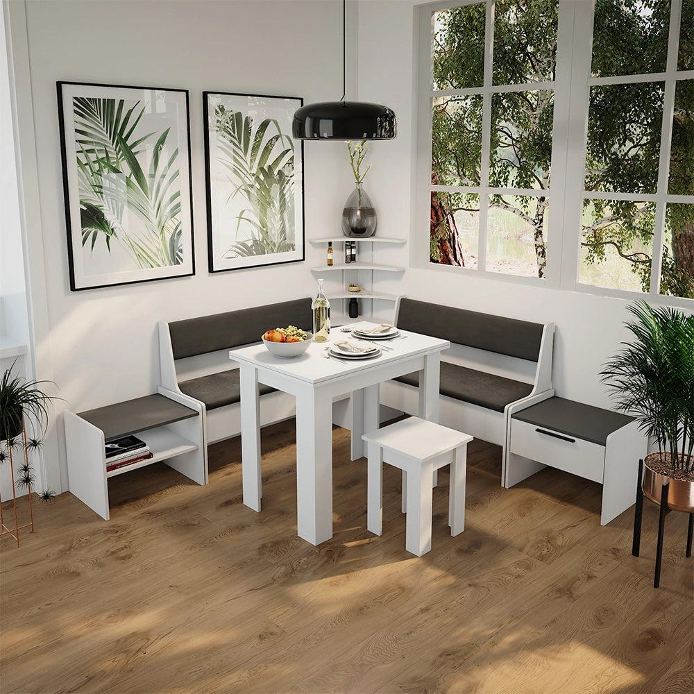 Vicco Libreria angolare da terra Bianco 43.5 x 37 cm