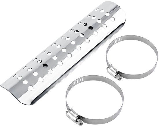 Scheda di protezione per sistema di scarico - Isolamento termico - Protezione - Resistente a elevate temperature - Installazione semplice - Universale - Costruzione in acciaio - Protezione del sistema di scarico