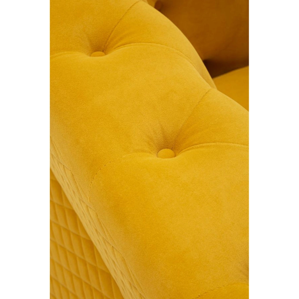 Poltrona VKH320, Giallo, Legno, 104x83x76 cm