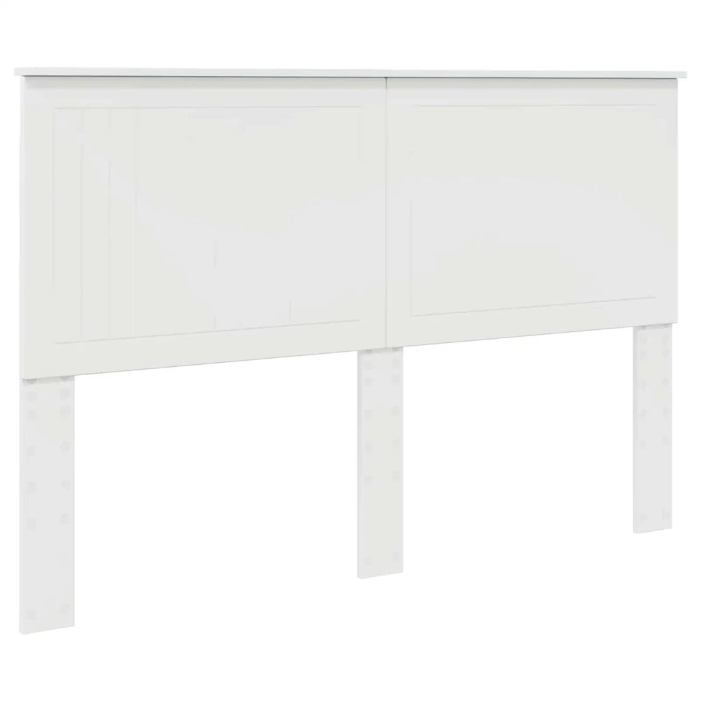 Testiera | Testata con Testiera | Testata Bianco Lucido 150 cm Legno multistrato