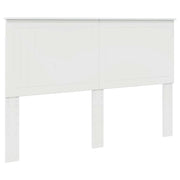 Testiera | Testata con Testiera | Testata Bianco Lucido 150 cm Legno multistrato