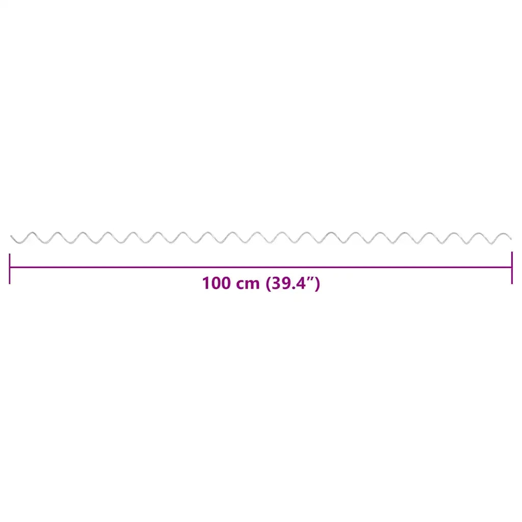 Spirali per Gabbioni 24 pz in Acciaio Zincato 100 cm 145627