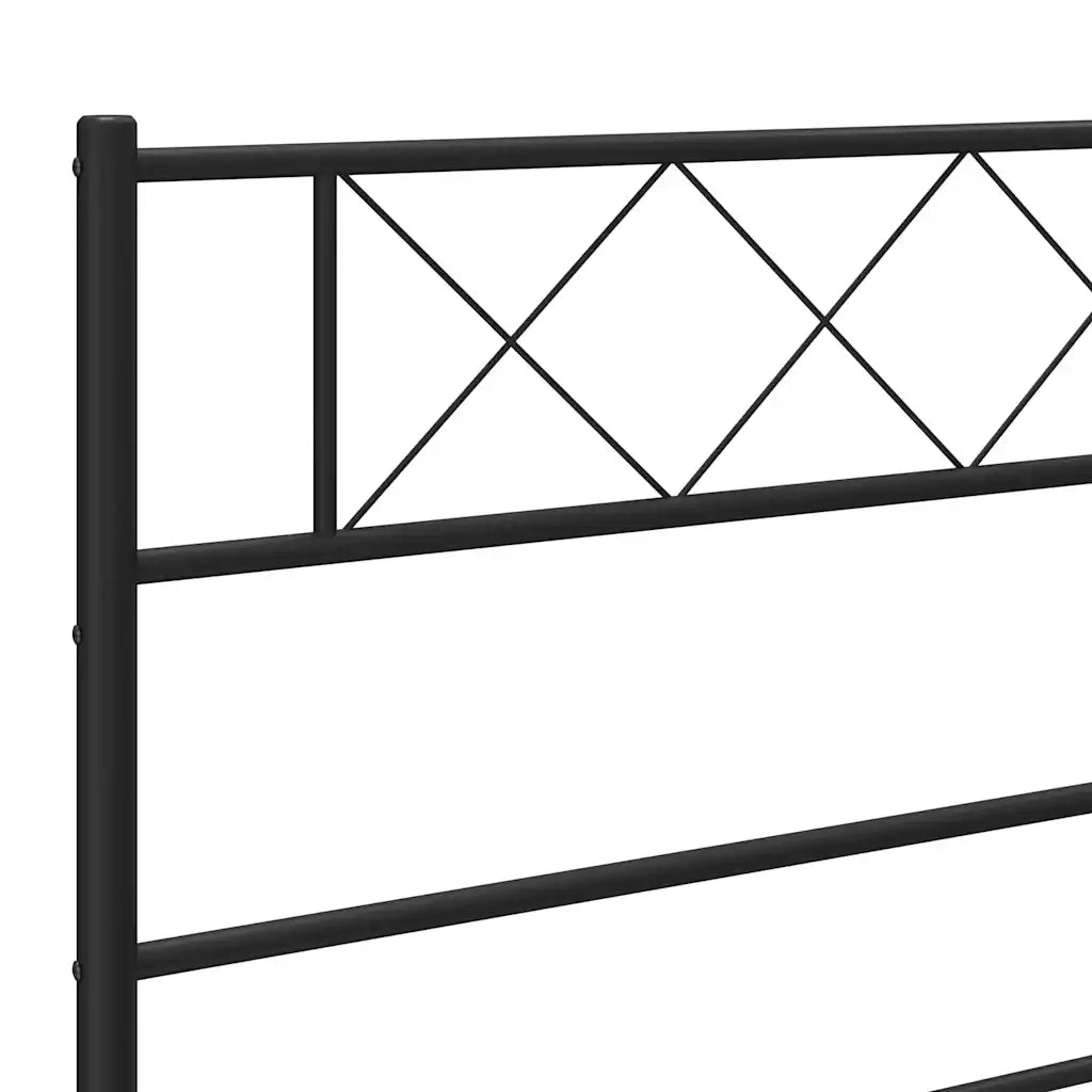 Testiera | Testata di Ricambio in Metallo Nero 180 cm