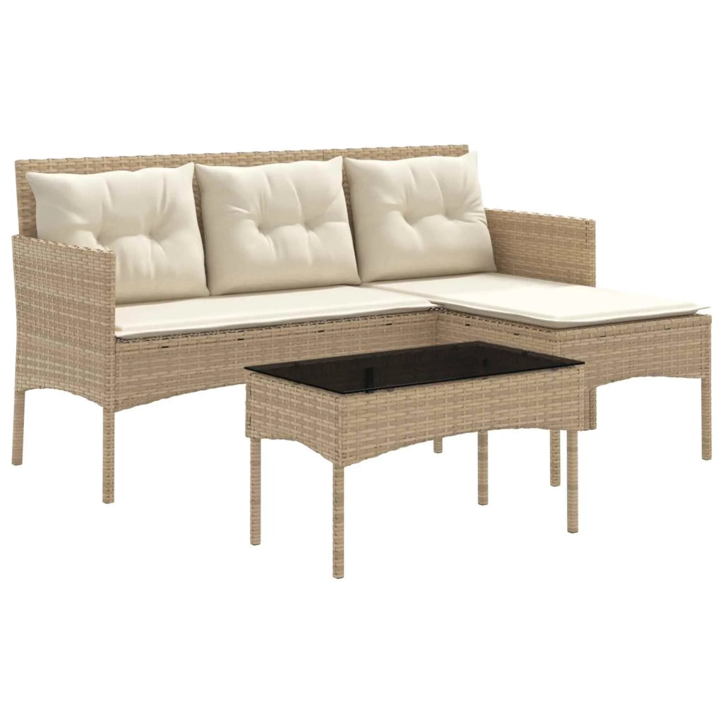 Set Divano da Giardino con cuscino 2 pcs polyrattan 4103807