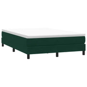 Giroletto a Molle senza Materasso-Struttura Letto Verde Scuro 140x210cm Velluto