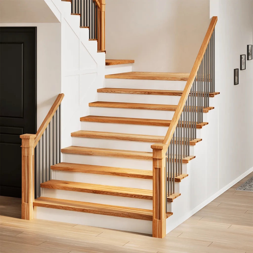 Gradini 8 pz Marrone Chiaro 110x30x2 cm Legno Massello Rovere 3282975