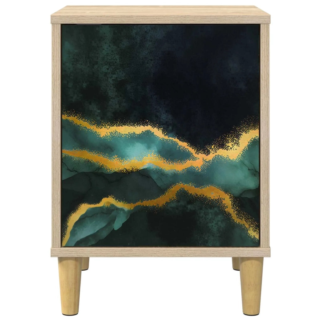 Armadio da Notte WIJHE Rovere Sonoma 36 x 33 x 50 cm 8007199