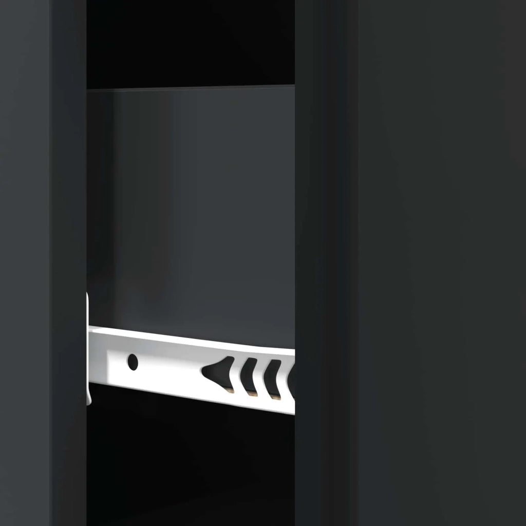 Mobile con Cassetti Nero 33 x 34,5 x 90 cm Legno ingegnerizzato 895536