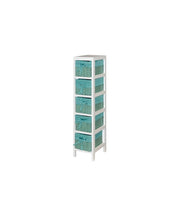 CASSETTIERA LISA 5C 20x25x95 VERDE
