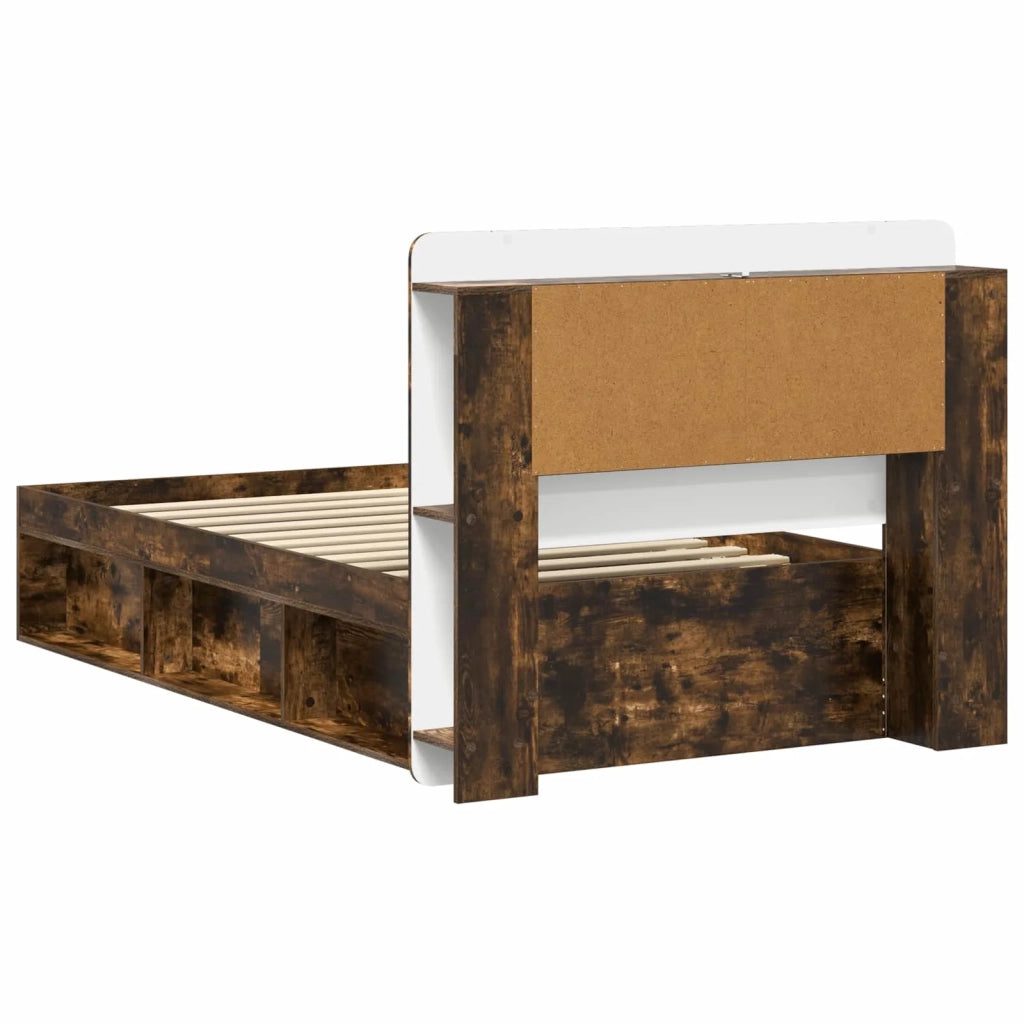 Telaio del letto con storage Rovere Fumo 90 x 200 cm 3433459