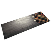 Elegante tappetino da cucina rettangolare 150 x 45 cm lavabile in lavatrice antiscivolo velluto blu 02_0056441