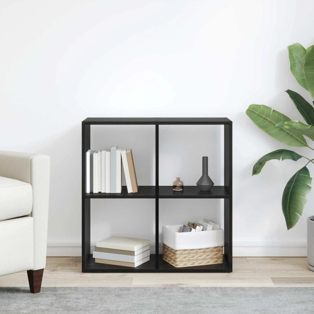 Armadio per Libri Rovere Nero 69,5 x 29 x 69,5 cm 879664