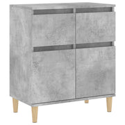 Credenza-Buffet-Armadio da cucina Grigio Cemento 60x35x70 cm in Legno Multistrato 278239
