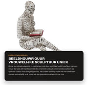 Figura in gesso unica - Donna - Scultura decorativa - Decorazione per la casa - Materiale di alta qualità