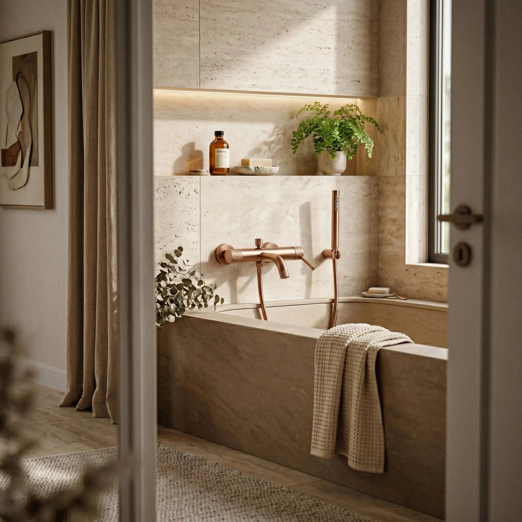 Rubinetto Da Vasca Rea Venti Brush Copper