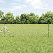 Palo della recinzione Argento 50 x 0,8 m (rete 36 mm) Acciaio