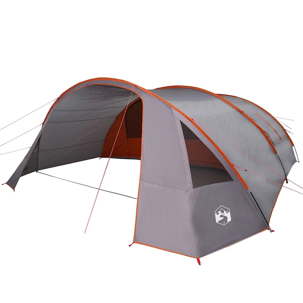Tenda Tunnel per 6 Persone 6 persona Grigio e arancione 42004049