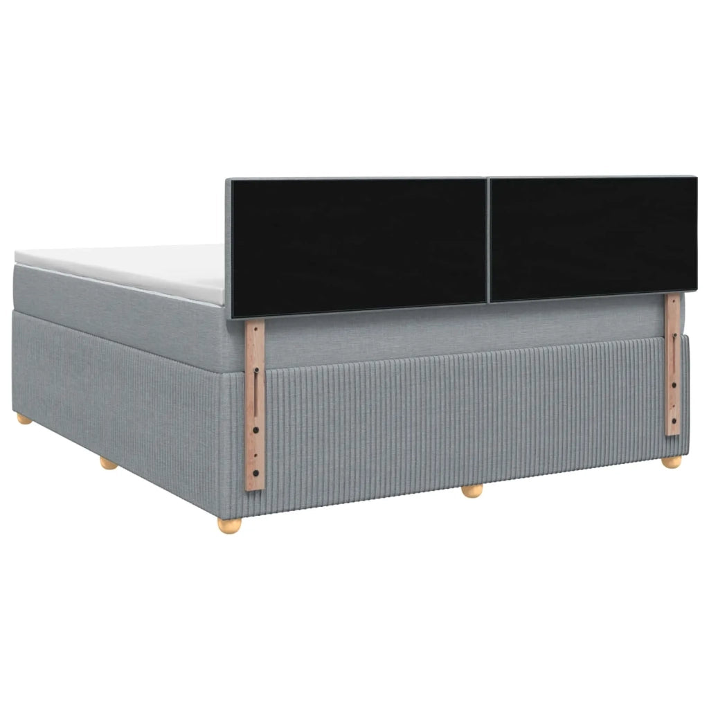 Letto box spring con materasso Grigio Chiaro 160 x 200 cm 3452974