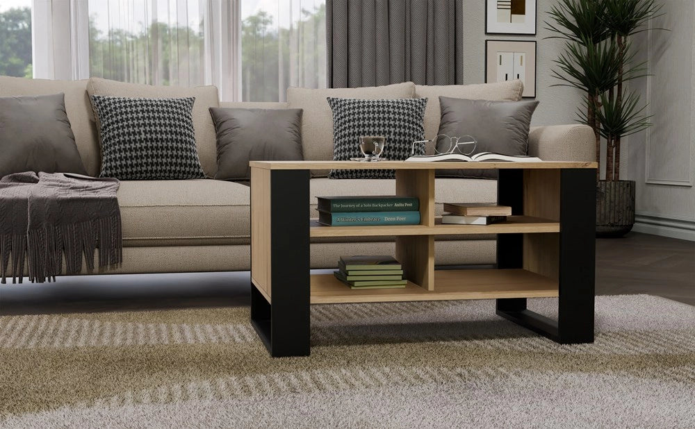 Tavolino modern 4p rovere artisan nero