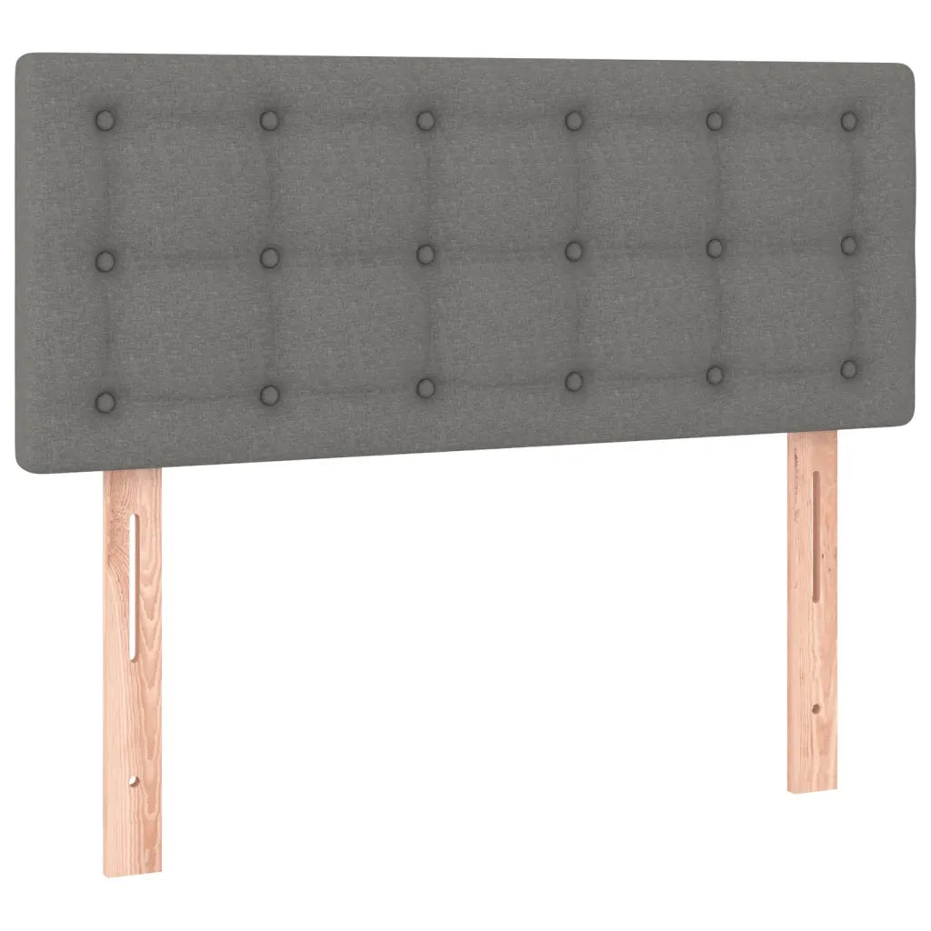 Giroletto a Molle con Materasso Grigio Scuro 120x190cm Tessuto 3269752