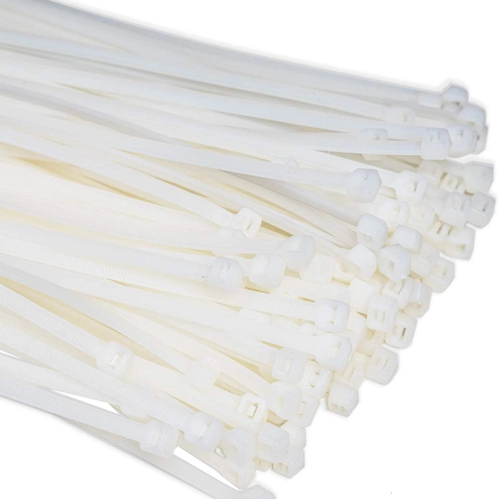 Raytech fascette per cablaggio in nylon autoestinguente confezione da 100 pezzi *** colore bianco, dimensioni 2,5 x 9...
