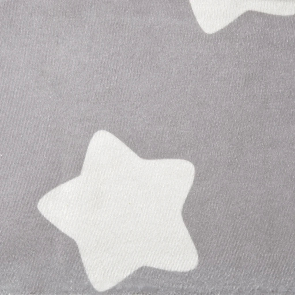 Divano | Divano da soggiorno | Sofa per Bambini 2 Posti Grigio Chiaro Stelle Morbido Peluche