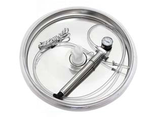 GALLEGGIANTE AD ARIA INOX KIT COMPLETO PER CONTENITORE- - ø mm.910 per contenitore inox da lt.1000 - 1 pezzi BELVIVERE