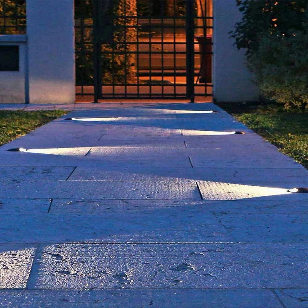 Trade Shop - Faretto Calpestabile Led 1w 1 Fascio Luce Lampada Segnapassi Per Esterno Ip67 321 - -bianco Caldo      -