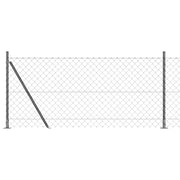 Palo della recinzione | Pannello per recinzione Grigio 10 x 0,8 m (rete 60 x 60 mm)