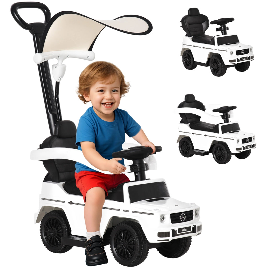 Correpasillos per Bambini 1-3 Anni con Barra di Sicurezza ¨C Minimal ¨C Bianco 85.5x40.5x95 cm