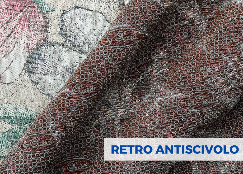 Tappeto Salotto Velour Antiscivolo Disegno Asturia By Suardi - 115x175 - Tortora