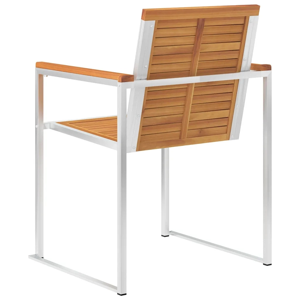 Sedie da Giardino con Cuscini 6 pz in Legno Massello di Acacia 3078517