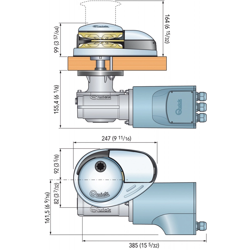 DP3 C/CAMPANA 1500W 24V B.8