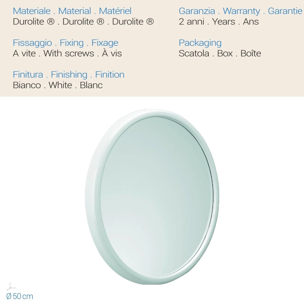 Specchio tondo Ø50 Cm mod. Linea