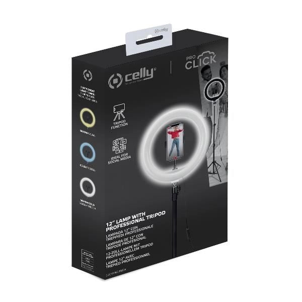 Celly clickringusbbk anello di illuminazione led