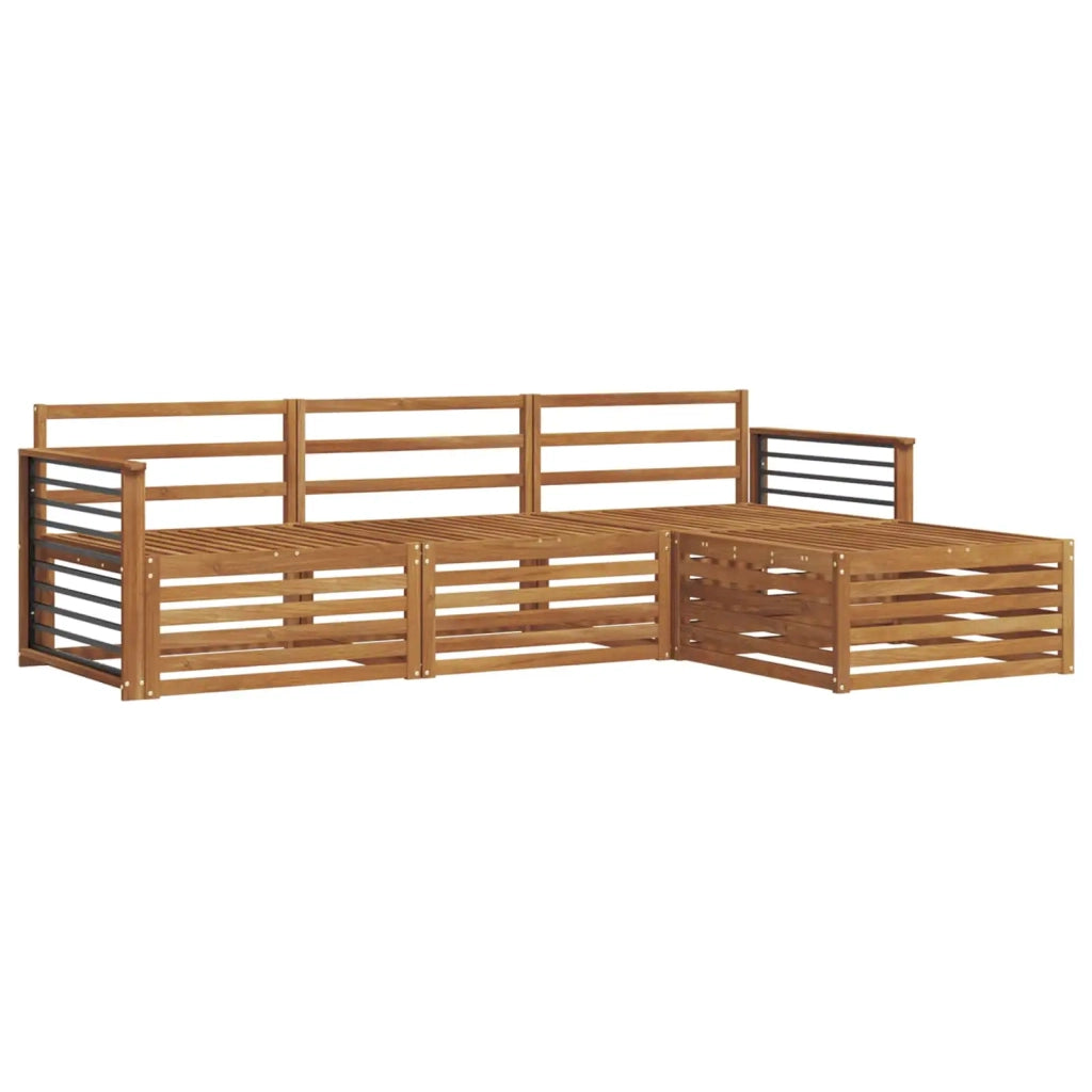 Set di divani da esterno 4 pcs Naturale 3373269
