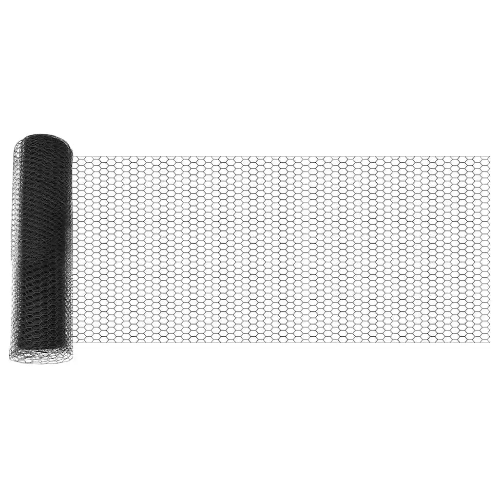 Palo della recinzione Grigio 25 x 0,5 m (rete da 13 mm) Acciaio