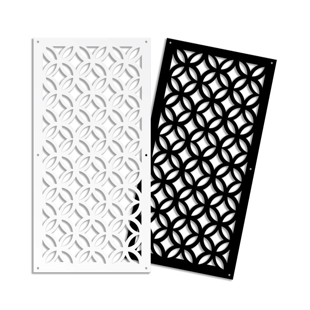 ECLECTIC - Pannello in PVC traforato - Parasole Colore: nero, Misura: 73x148 cm