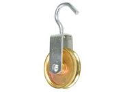 CARRUCOLA CON GANCIO RUOTA OTTONATA- - ø mm.35x12 - 20 pezzi