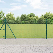 Palo della recinzione 13 pcs Verde Acciaio 42004289