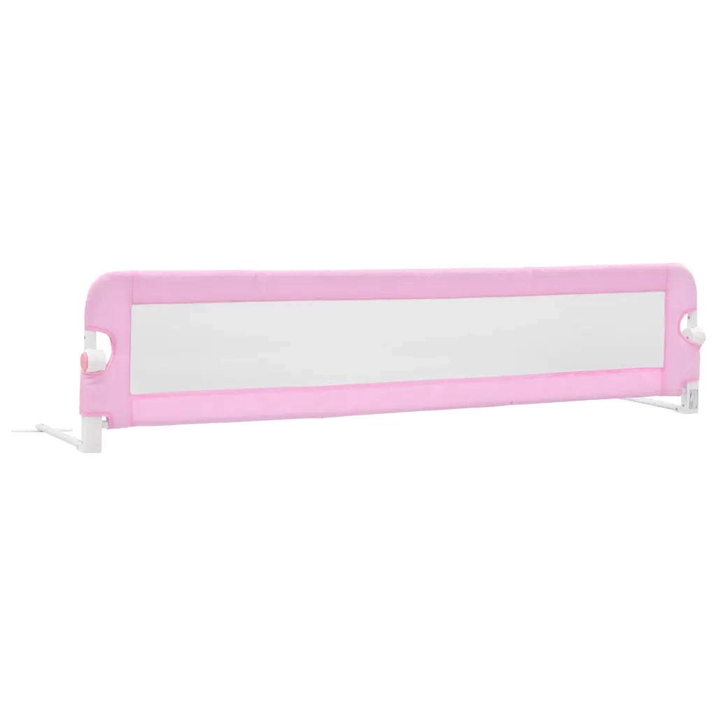 Sponde Letto di Sicurezza per Bambini Rosa 180x42cm Poliestere CFW5240796